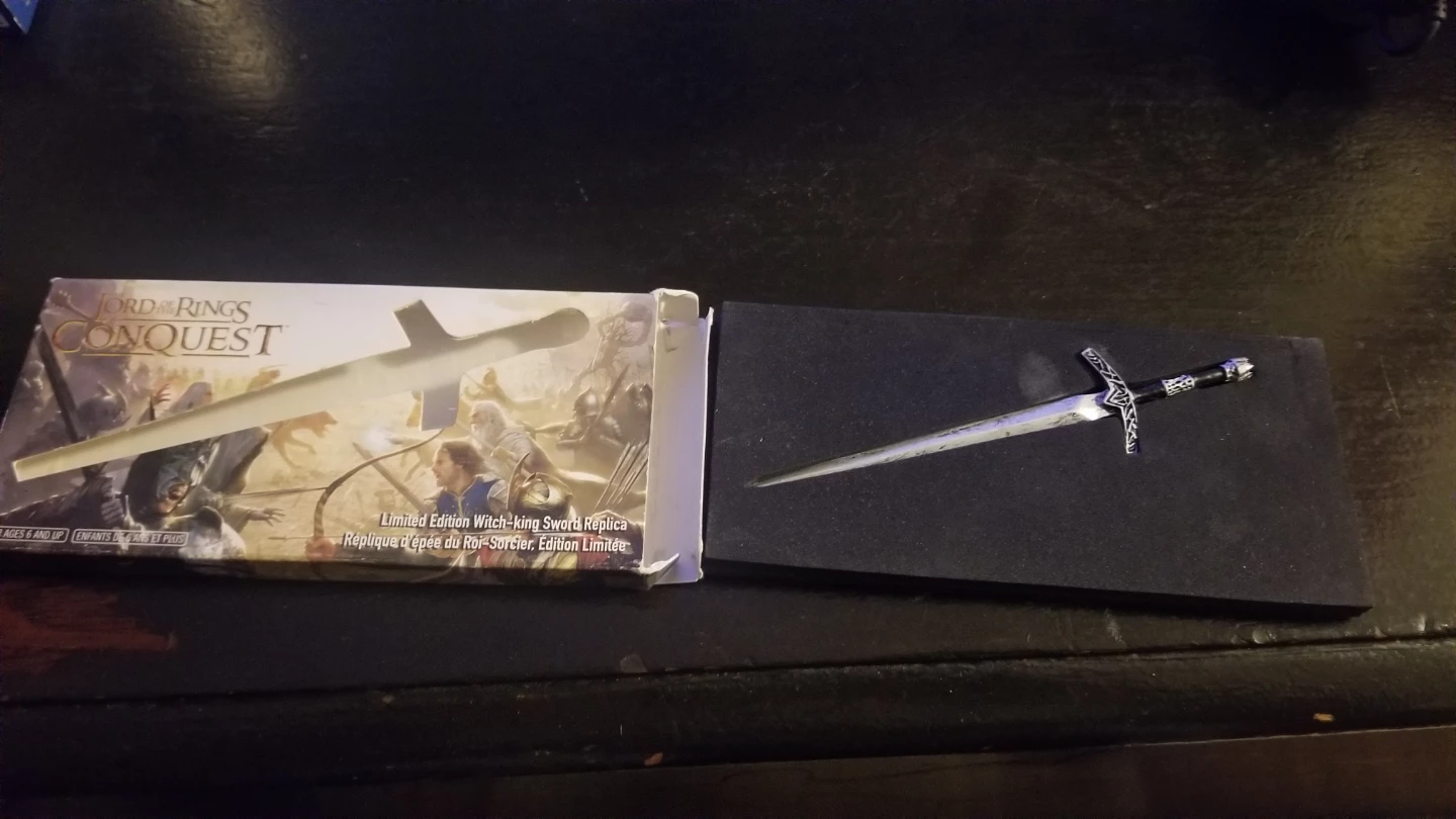 LOTR Conquest Limited Edition Witch-king Sword Replica - photo 3