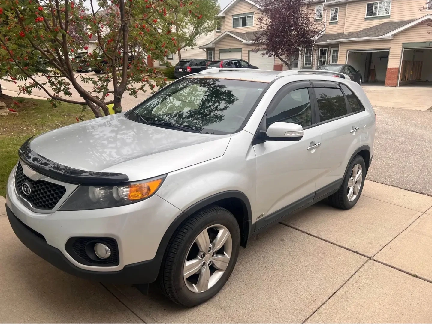 Silver Kia Sorento SUV
