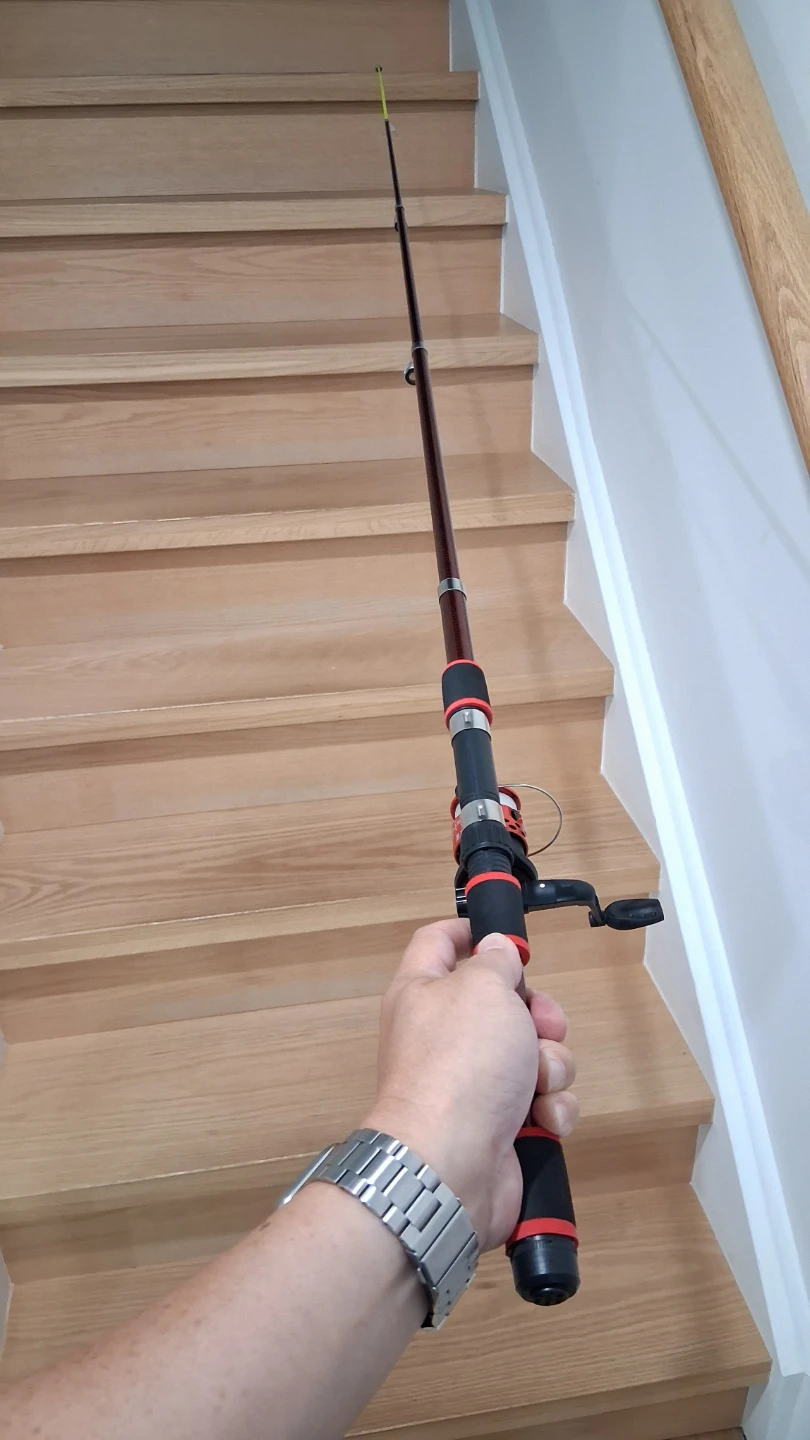 Fishing rod Reel Lures Hooks Line Telescopic Carbon Fiber (read) - photo 4