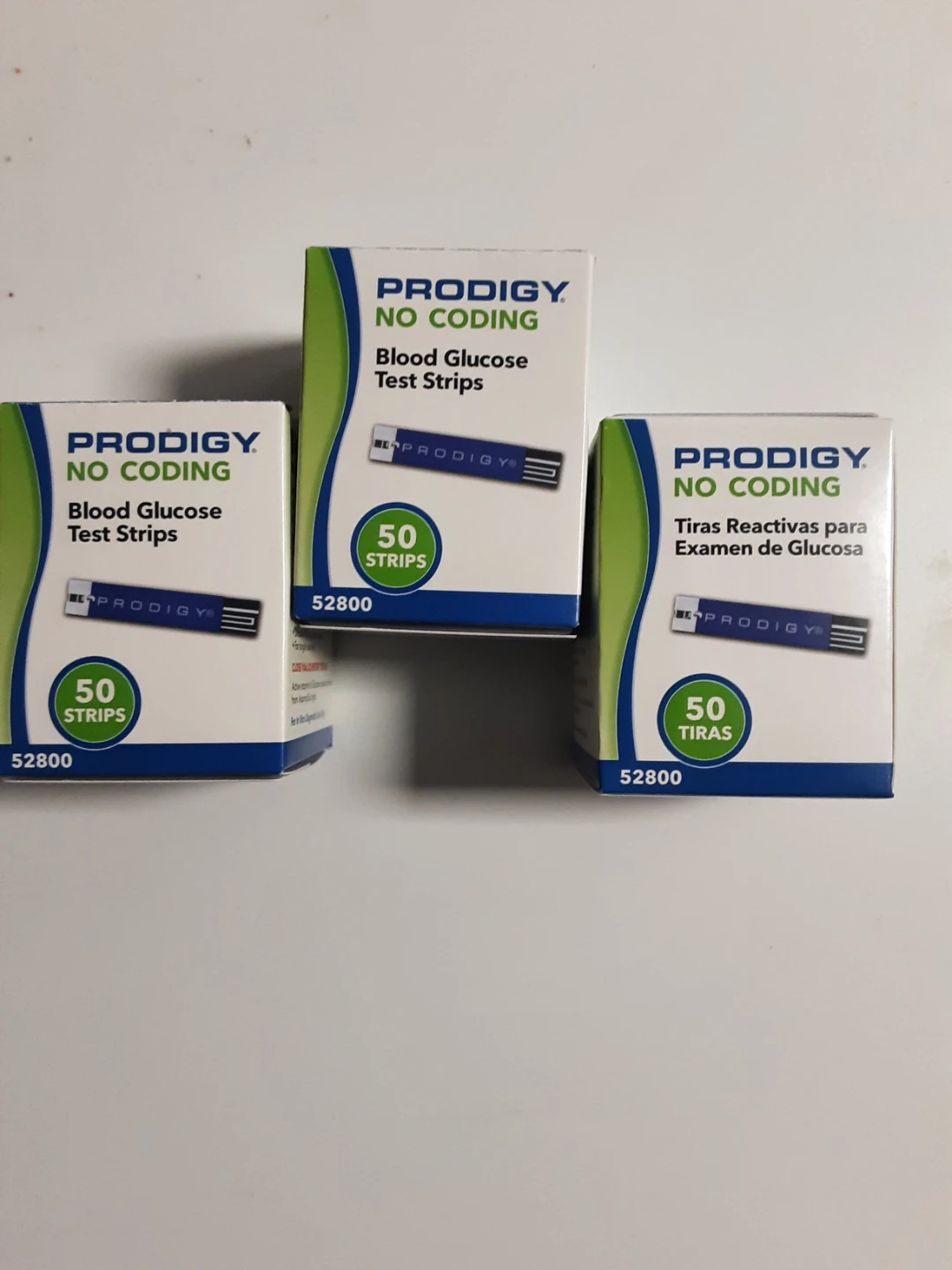 Prodigy No Coding Blood Glucose Test Strips (3 Boxes)