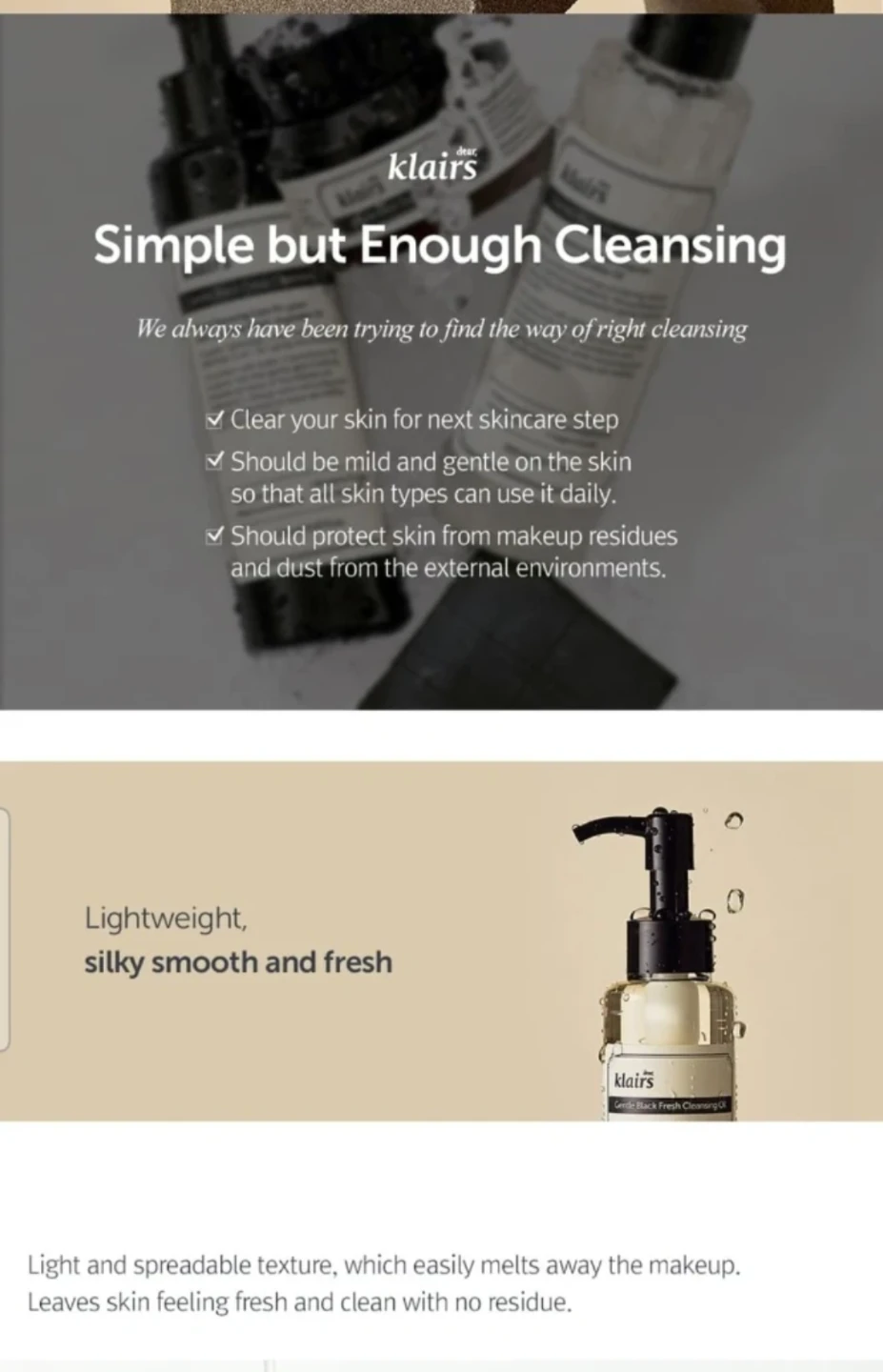 Dear, Klairs - Gentle Black Fresh Cleansing Oil 150ml - photo 3