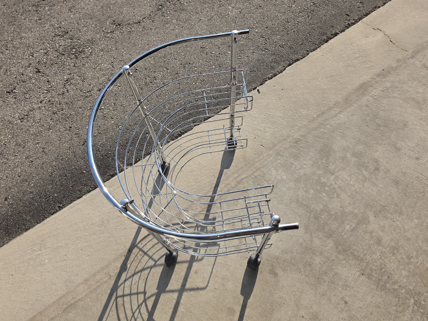 Chrome Rolling Cart / Rack