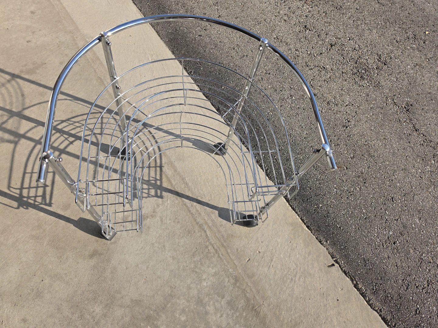 Chrome Rolling Cart / Rack - photo 3
