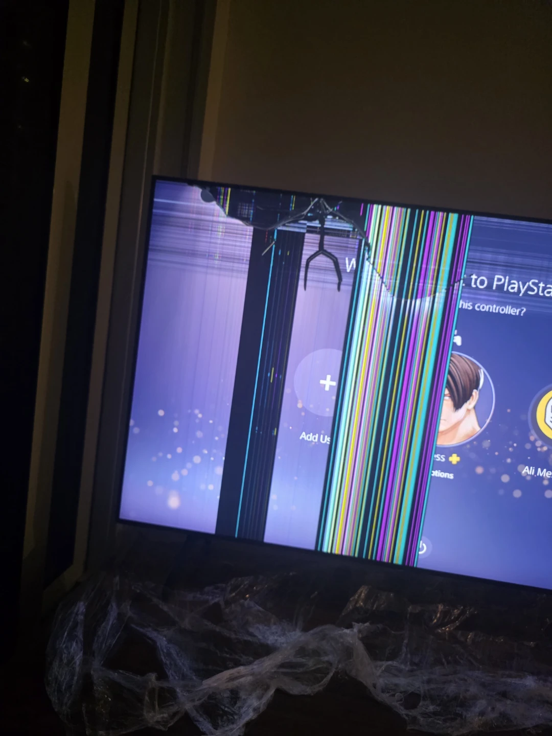 Broken samsung 55" Smart TV