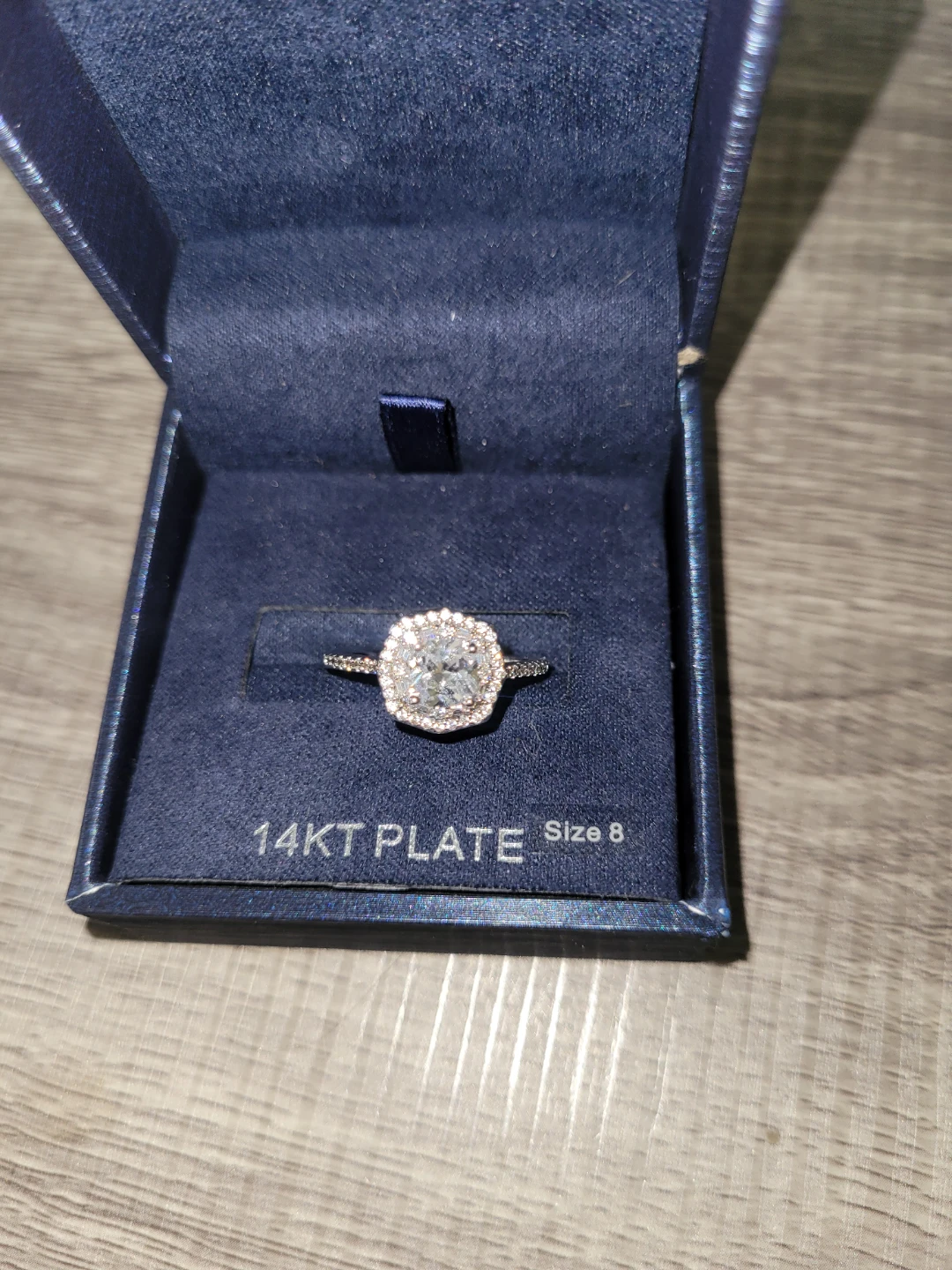 14KT Plate Ring Size 8