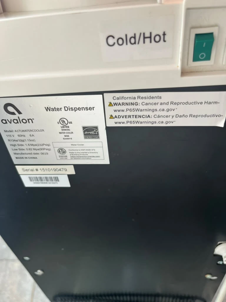 Water Dispenser Hot & Cold Avalon Top Load Water Cooler - photo 4
