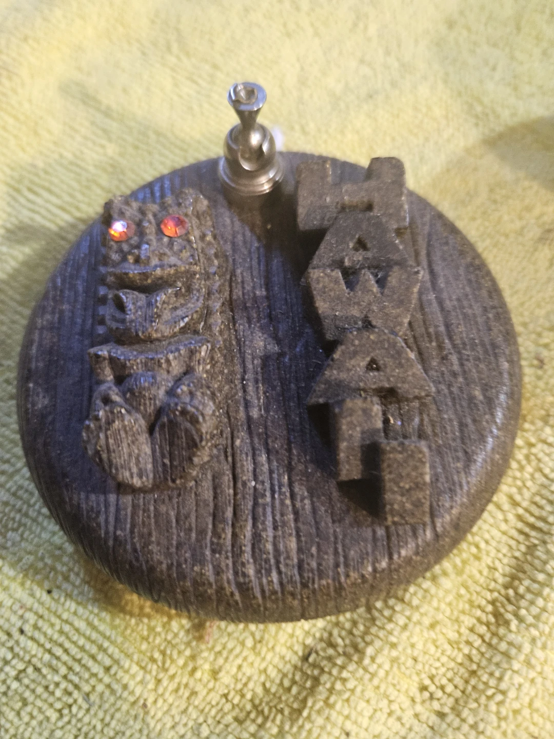 Handmade Hawaiian Tiki Keychain - photo 2