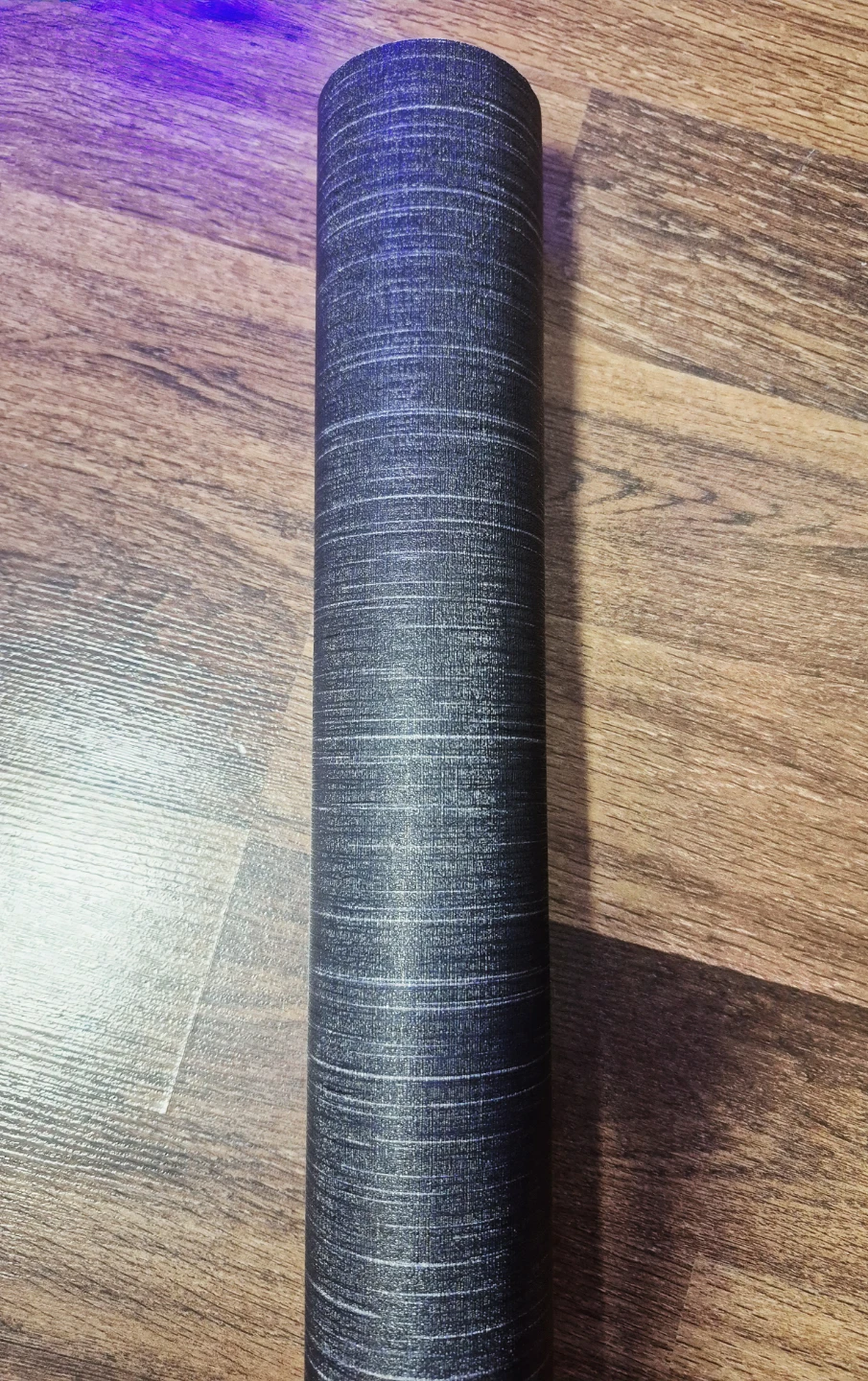 Black Grasscloth Peel & Stick Wallpaper 23.6"x354" - photo 4