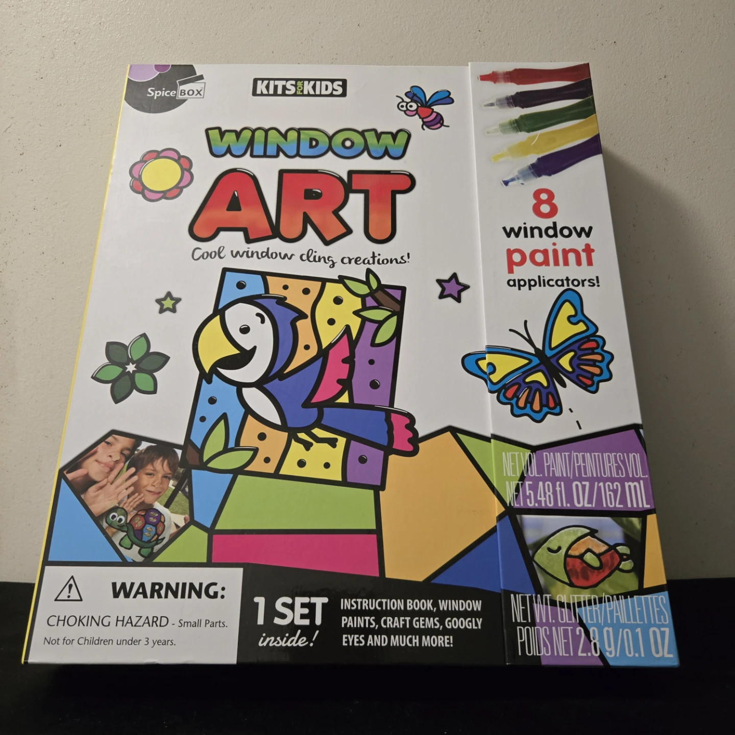 Kits for Kids Wild Rainbow Art Window Cling Set