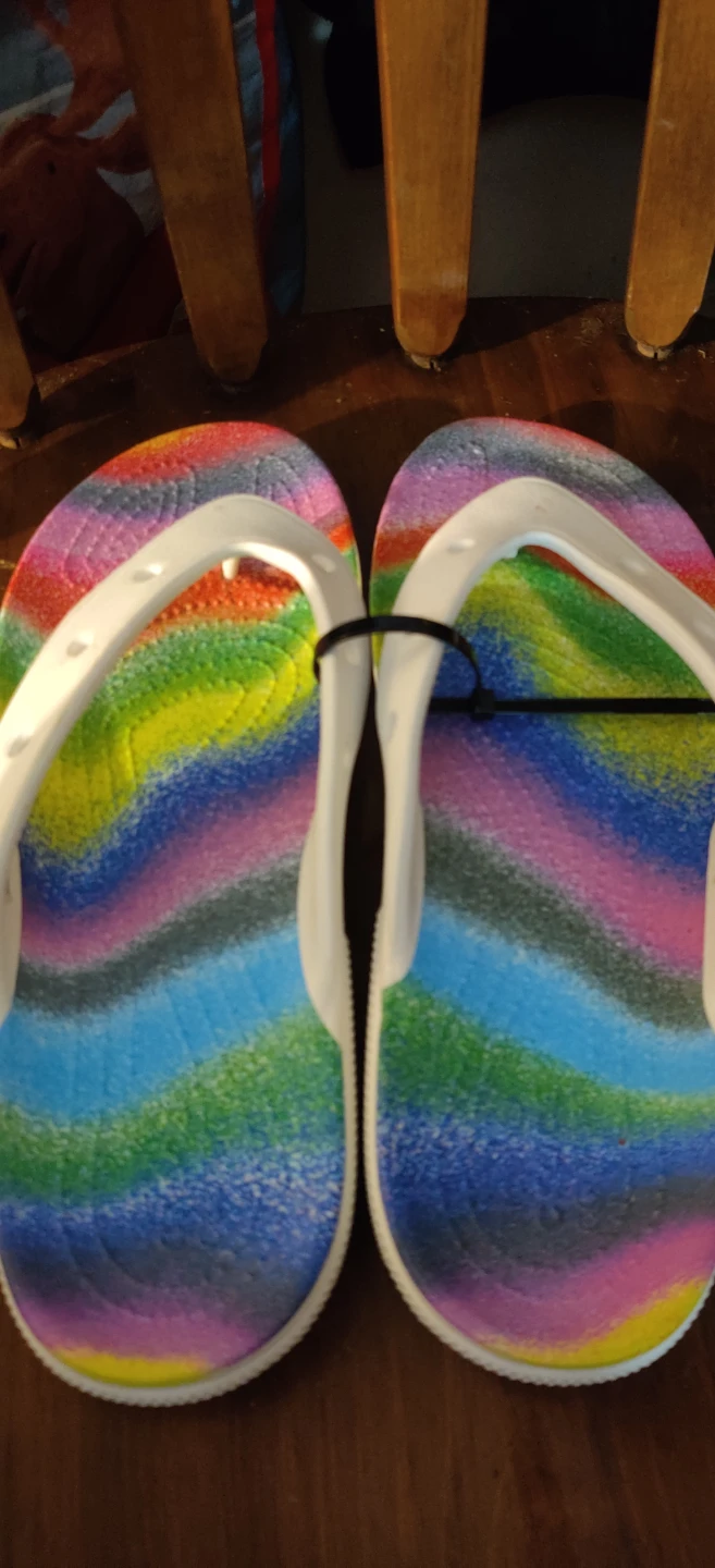 Crocs Flip Flops - Rainbow Tie-Dye Unisex