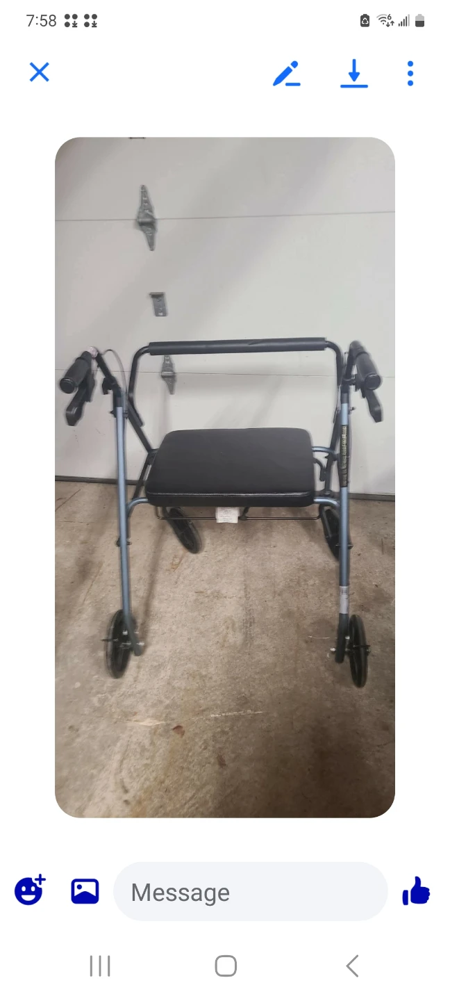 Oversize Walker with Seat