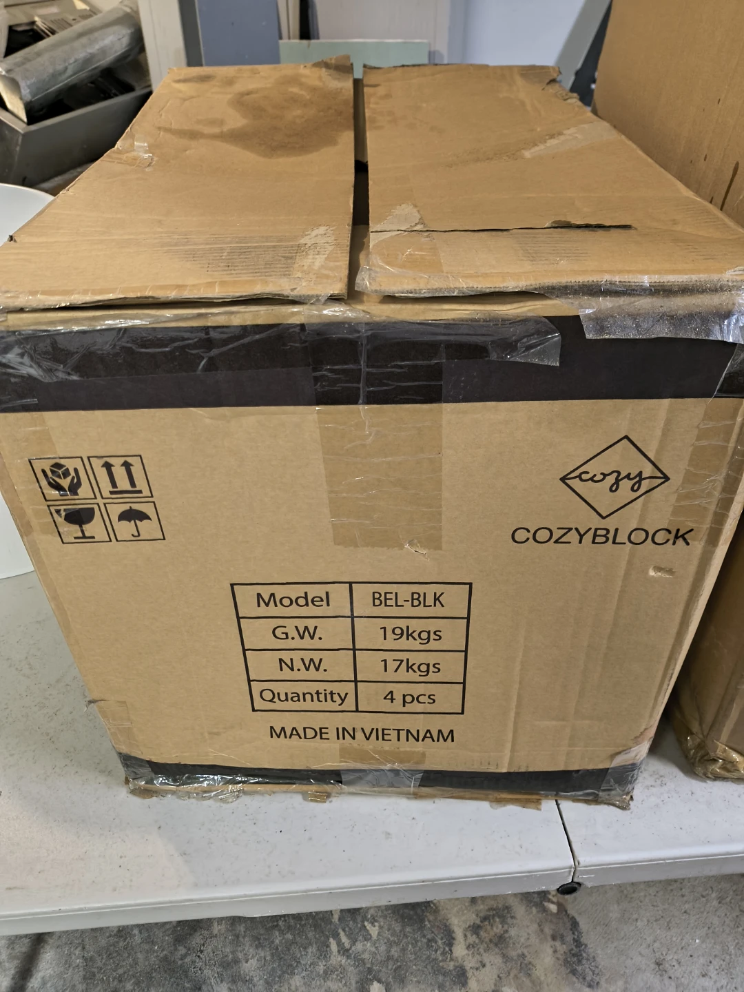 OPEN BOX. 4 Conti Worcester Stacking Side Chairs - photo 5