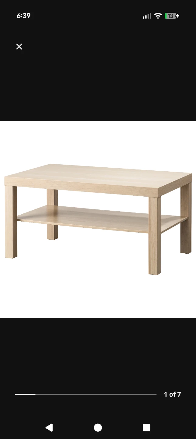 IKEA Coffee Table with Shelf