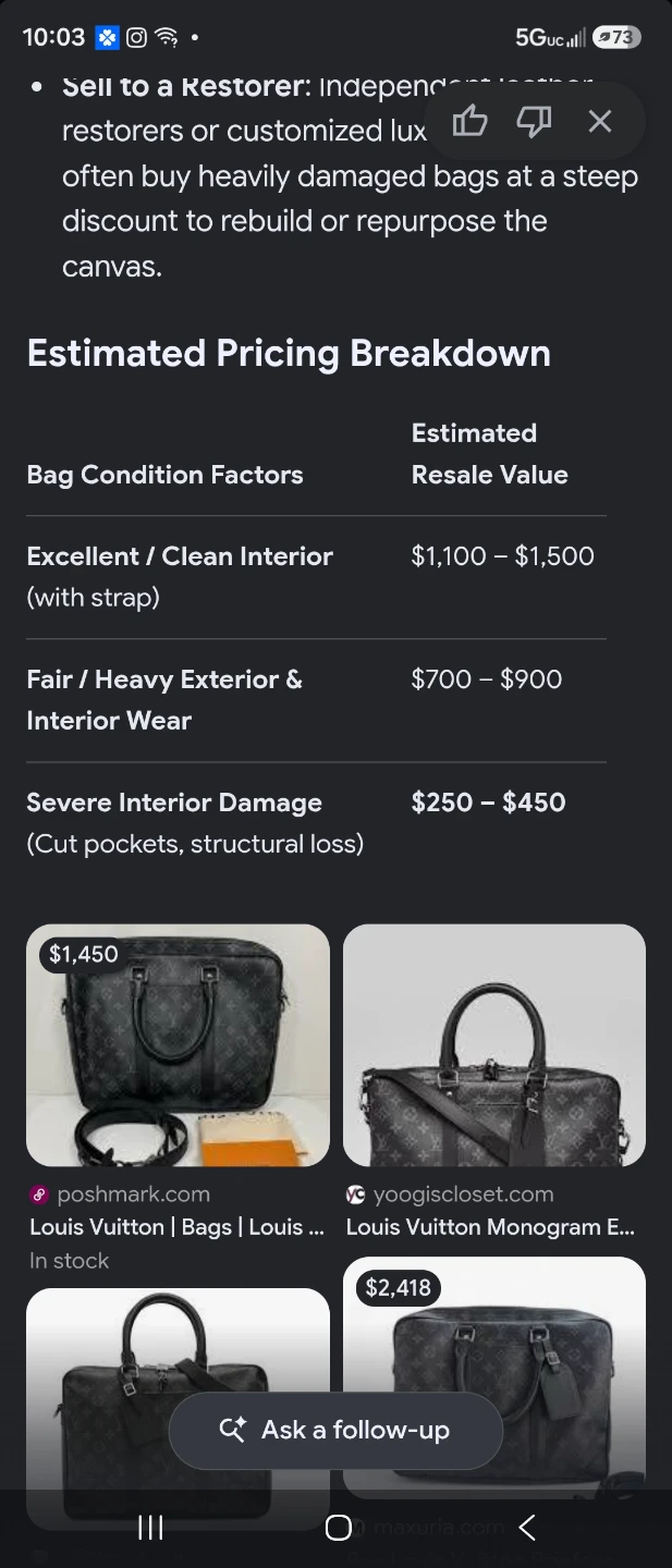 Louis Vuitton Monogram Eclipse Porte-Documents Voyage - photo 3