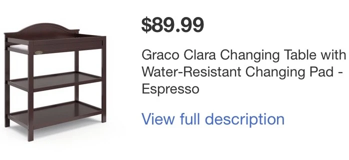 Graco  Changing Table Lot- Espresso - photo 2
