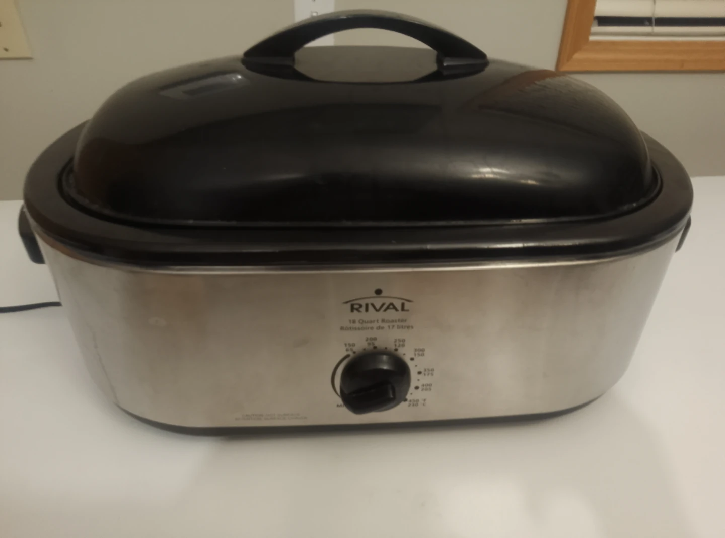 Electric Roasting Pan 3 Bin Buffet Rival Server Oven