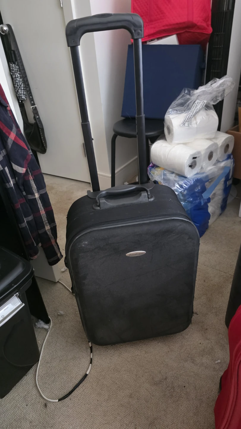 20in carry on luggage- black