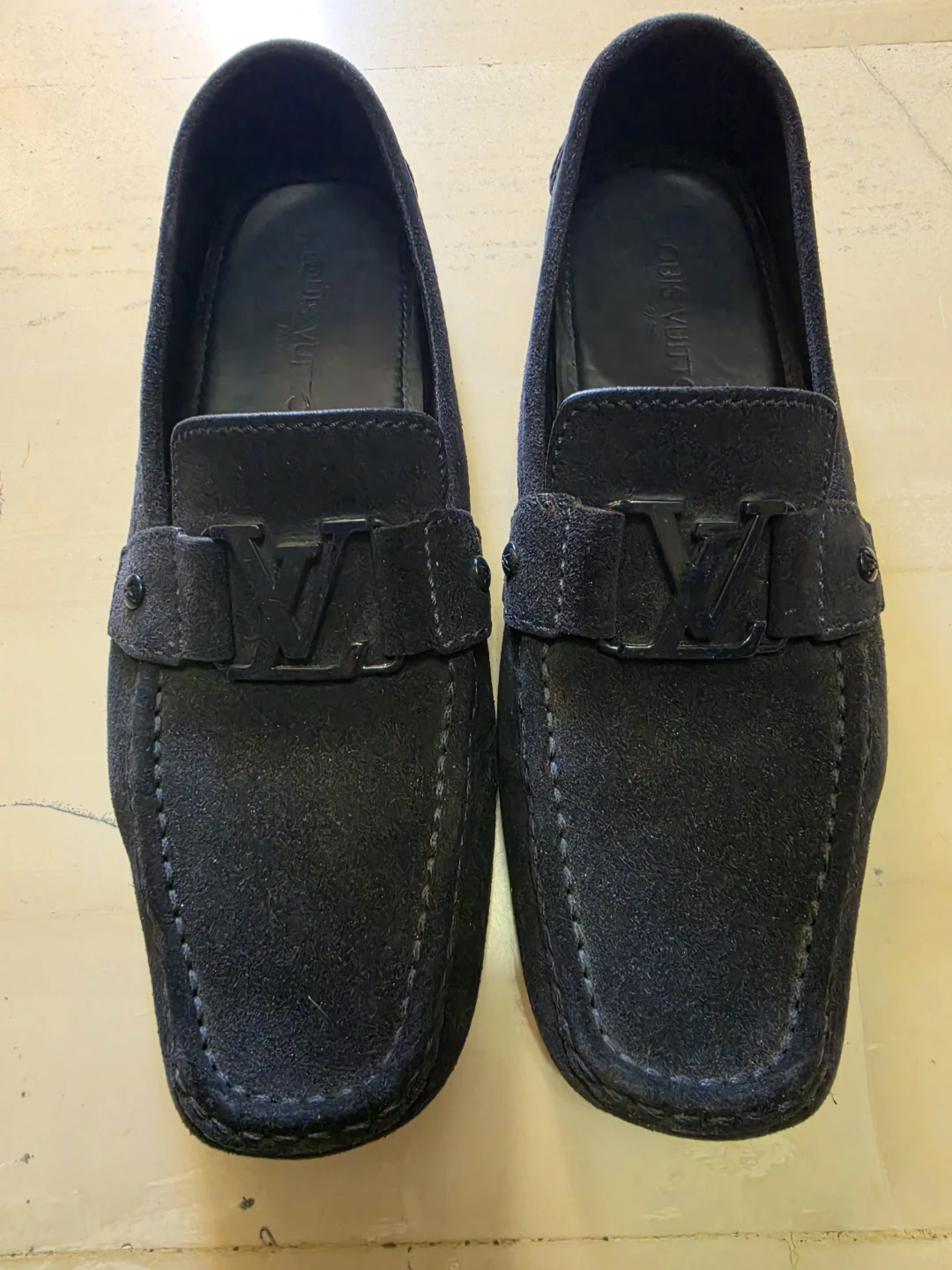 Louis Vuitton Suede Loafers