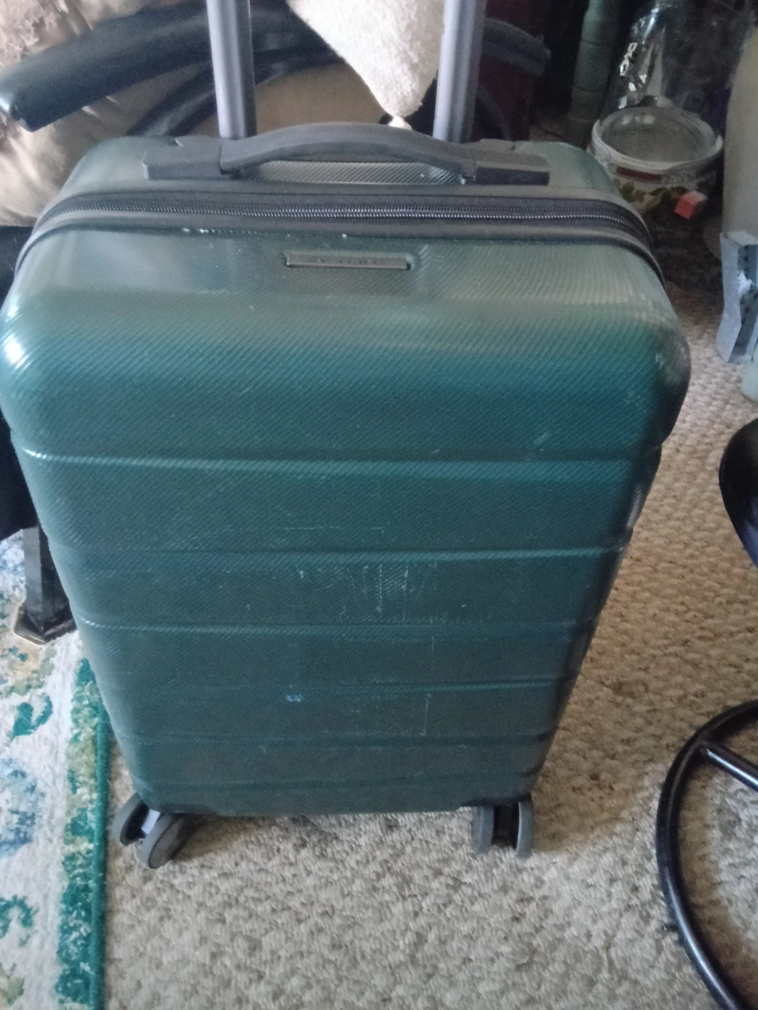 Skyline Green Hard-Shell Carry-On Luggage - photo 4
