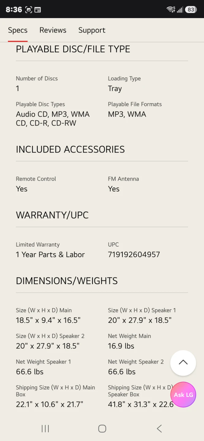 LG CM9960 4800W Hi-Fi Entertainment System - photo 5