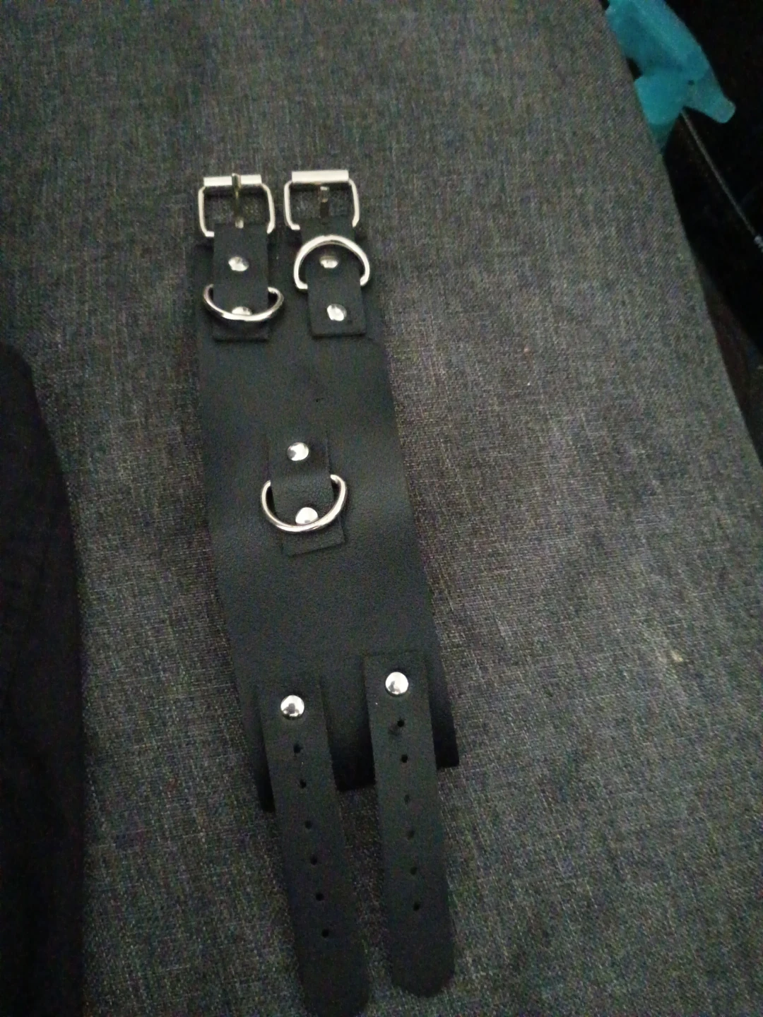 Black Buckle Cuff Bracelet