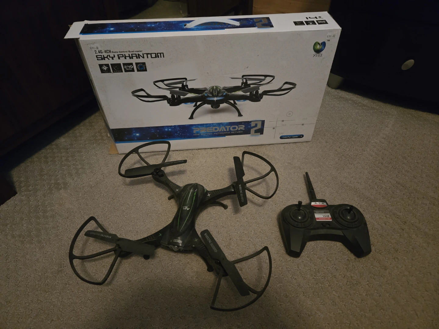 Sky Phantom Predator 2 Radio Control Quad-copter Drone