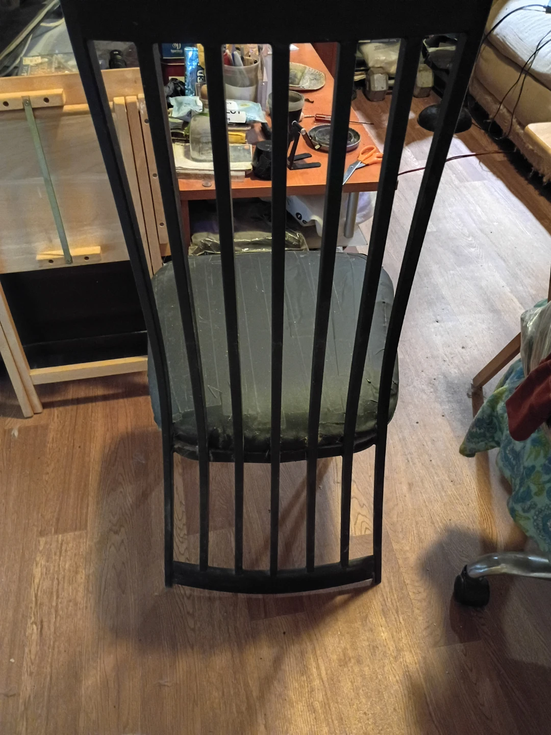 Black Metal Spindle Back Dining Chair - photo 2