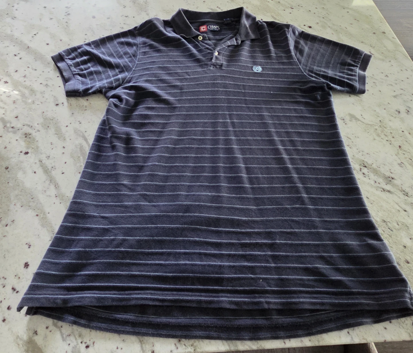 Chaps Striped Polo Shirt - Size M