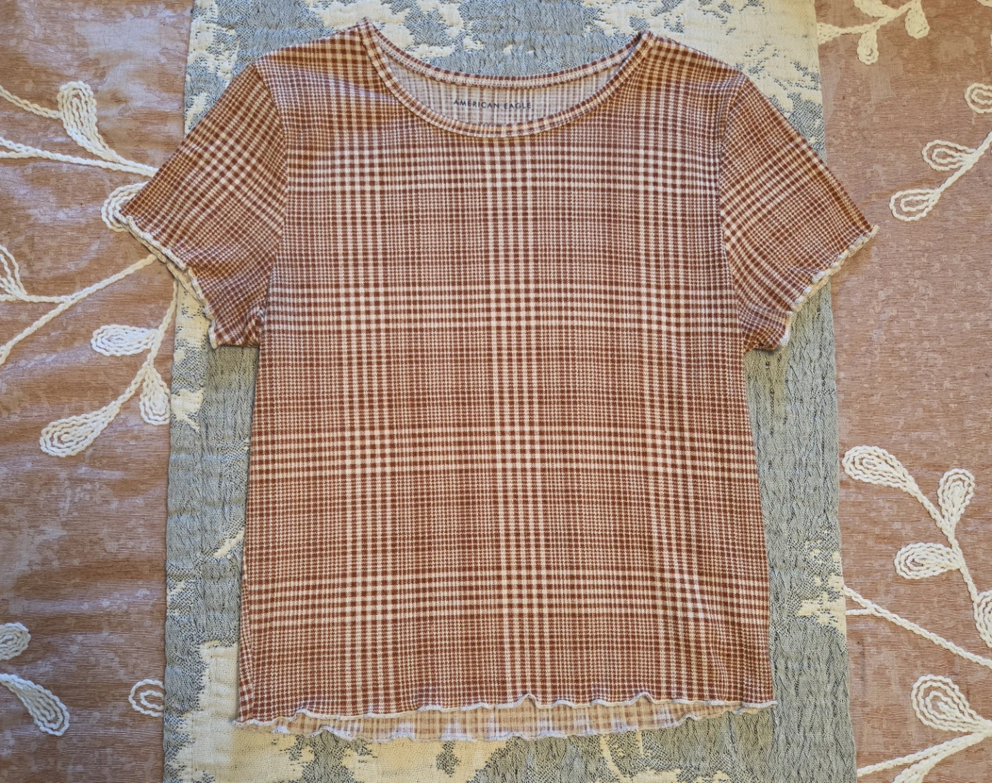 American Eagle Plaid Tee - photo 2