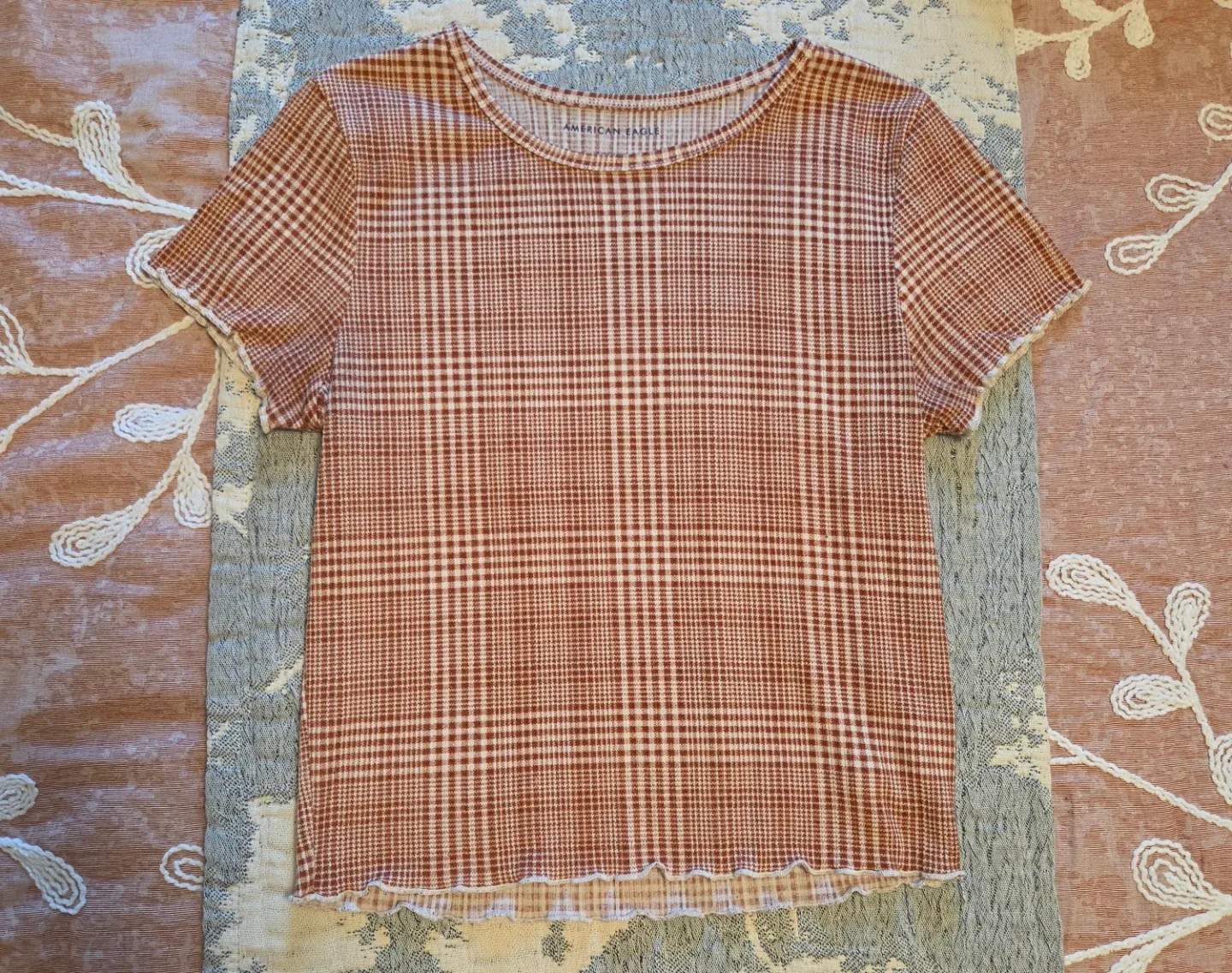 American Eagle Plaid Tee - photo 2