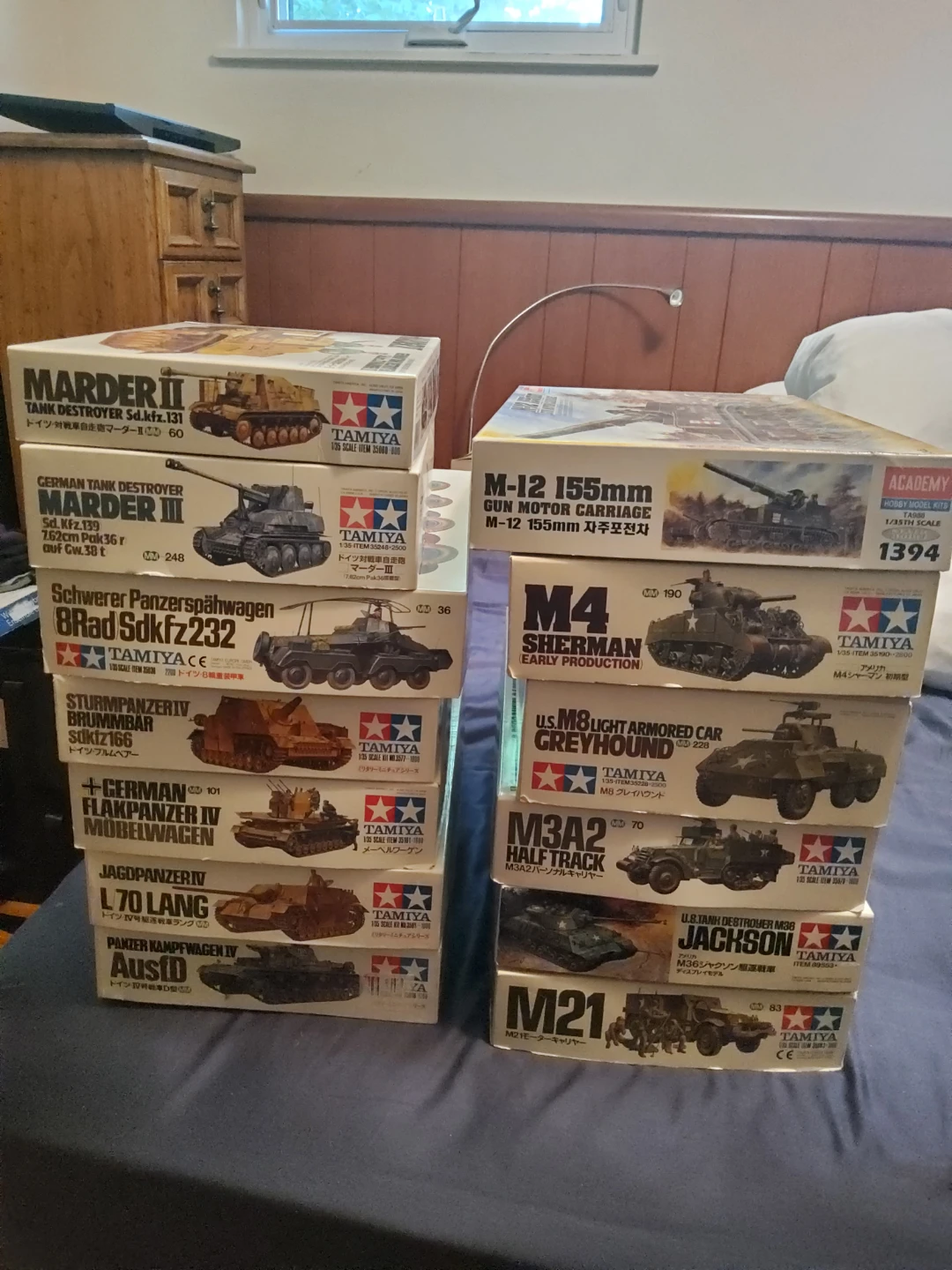 Tamiya 1/35 Scale Model Tank Kits - Multiple Models