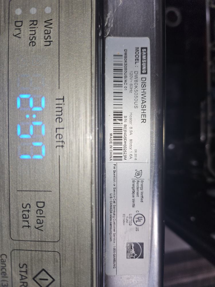 Samsung Dishwasher DW80K5050US - photo 3