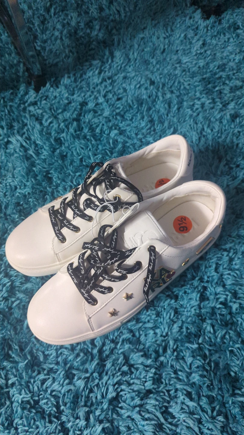 Karl Lagerfeld White Sneakers - Size 9.5
