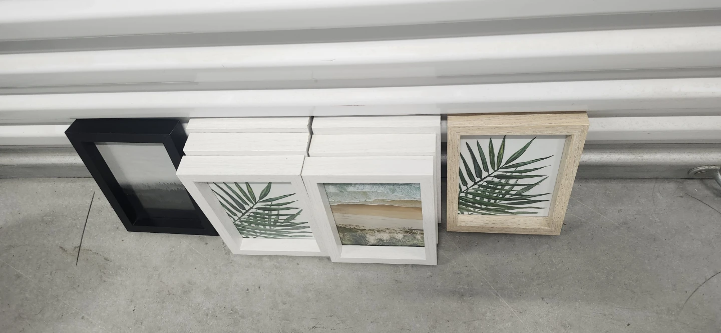 Photo Frame Set - 8 Frames (Black, White, Natural Wood) - photo 2