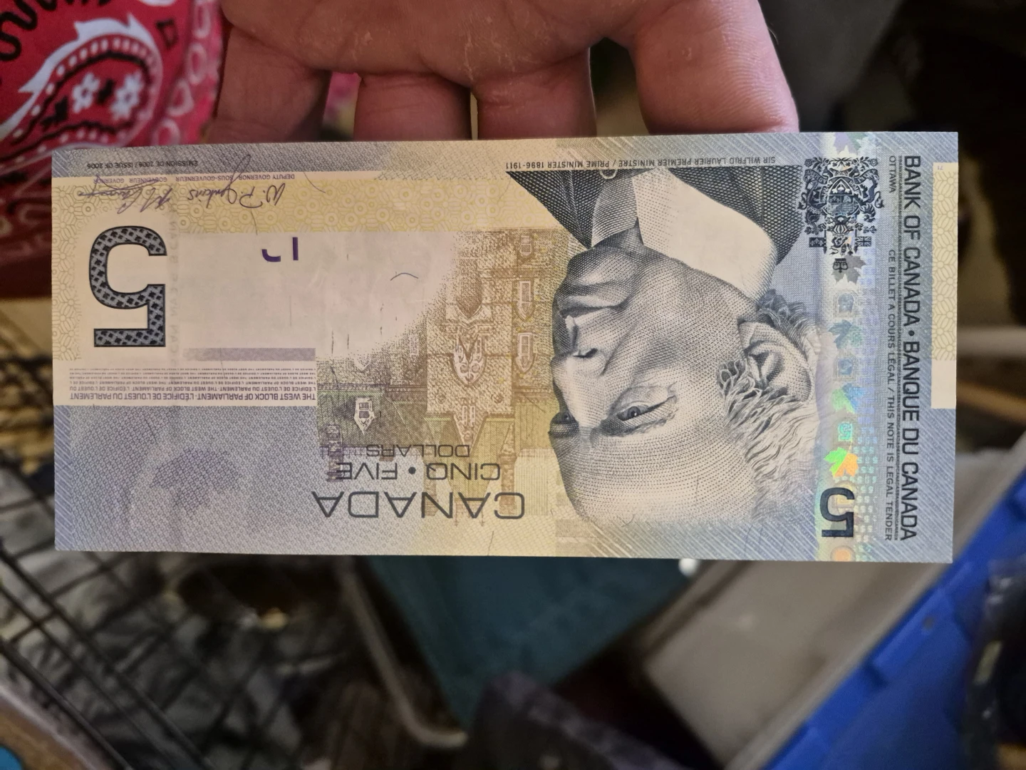 Canada $5 Banknote