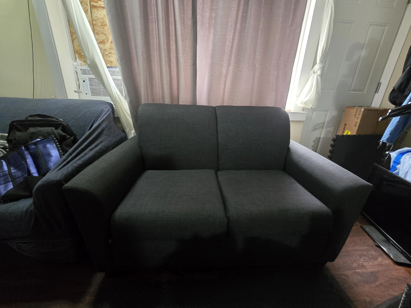 Dark Grey Fabric Sofa - photo 5
