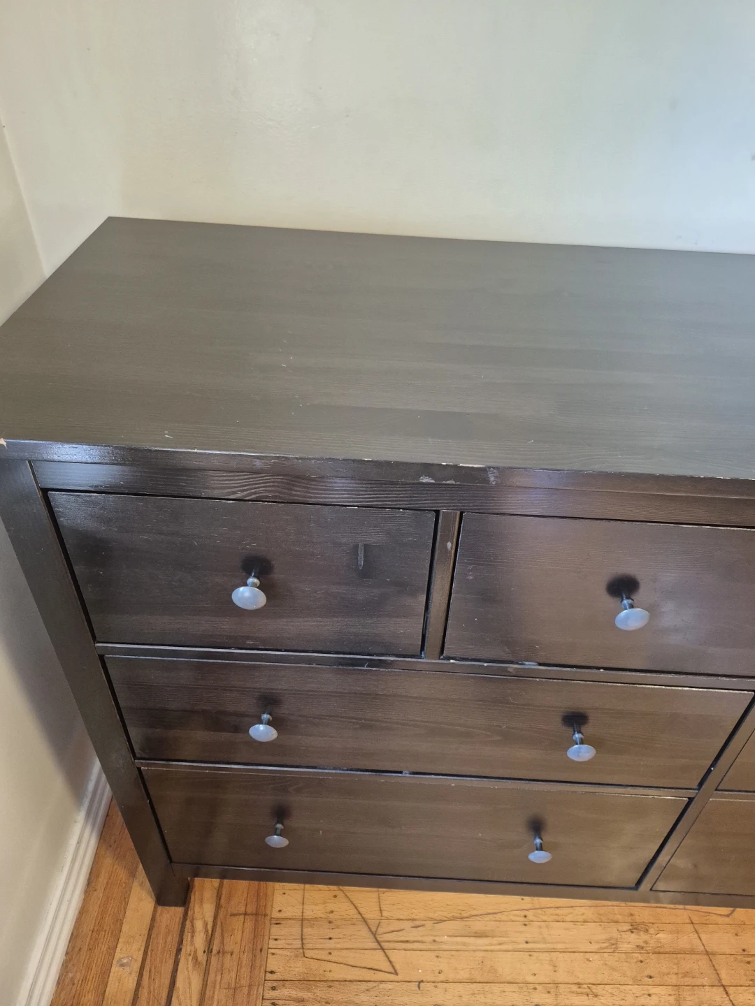 Dark Brown Dresser with 8 Drawers - photo 2