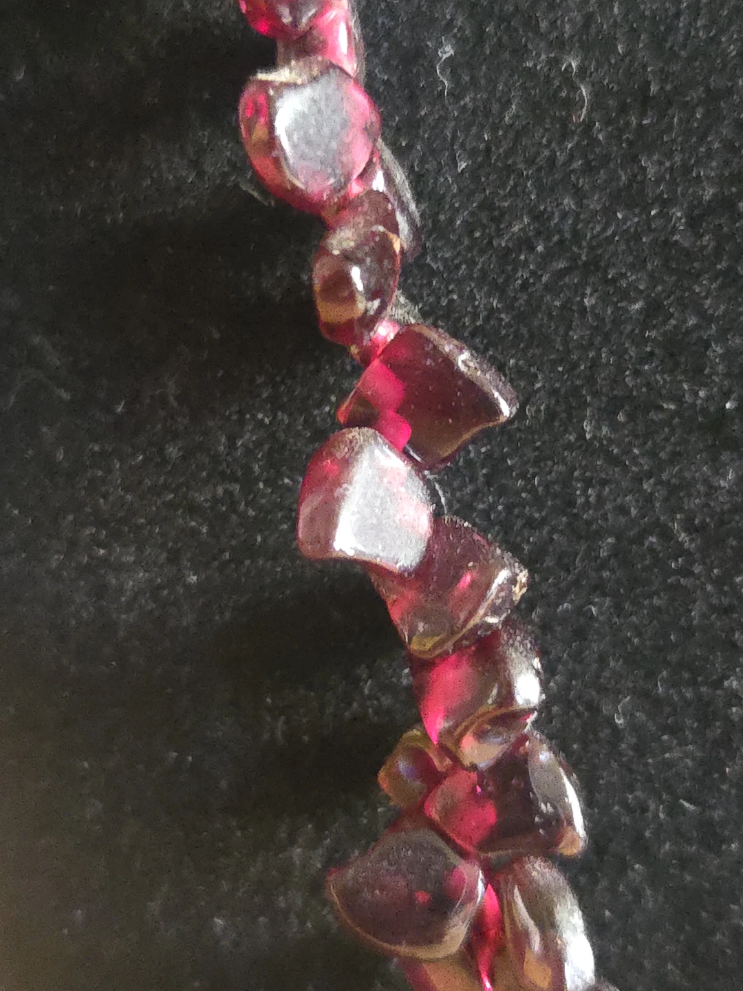 Handmade Garnet Beaded Necklace - photo 4