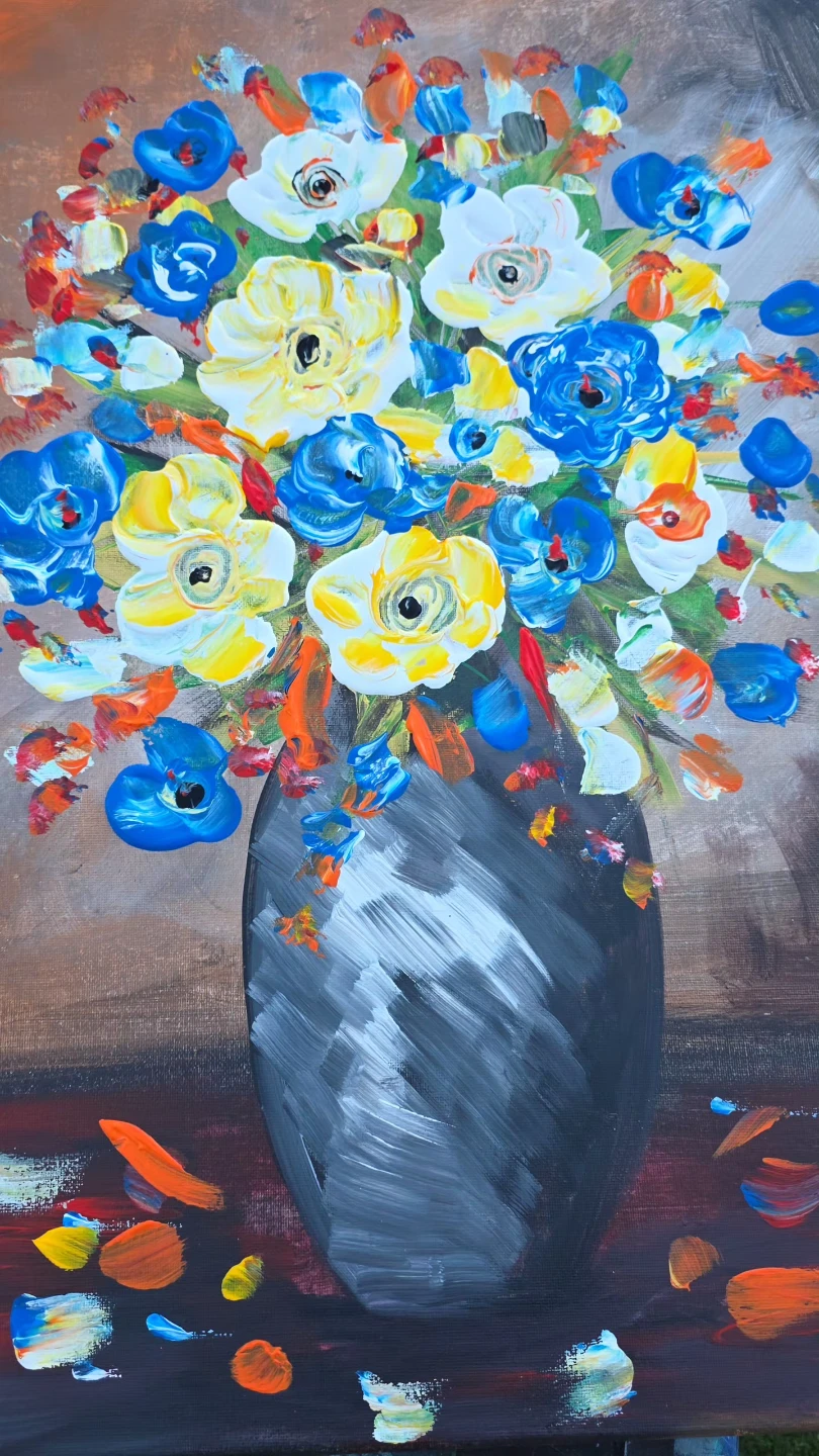 Huge original hand-painted painting by local Canadian artist - photo 2