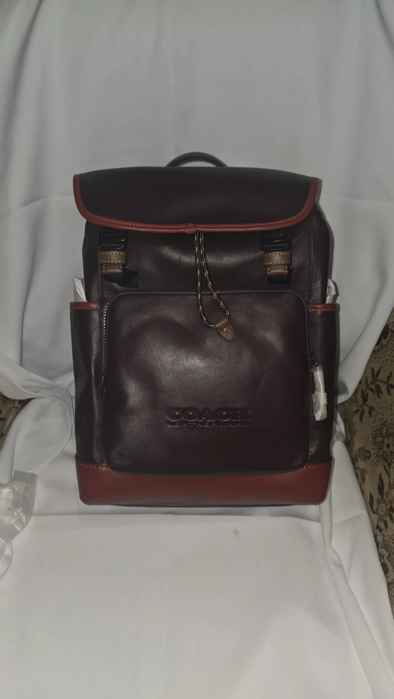 Coach Leather Backpack