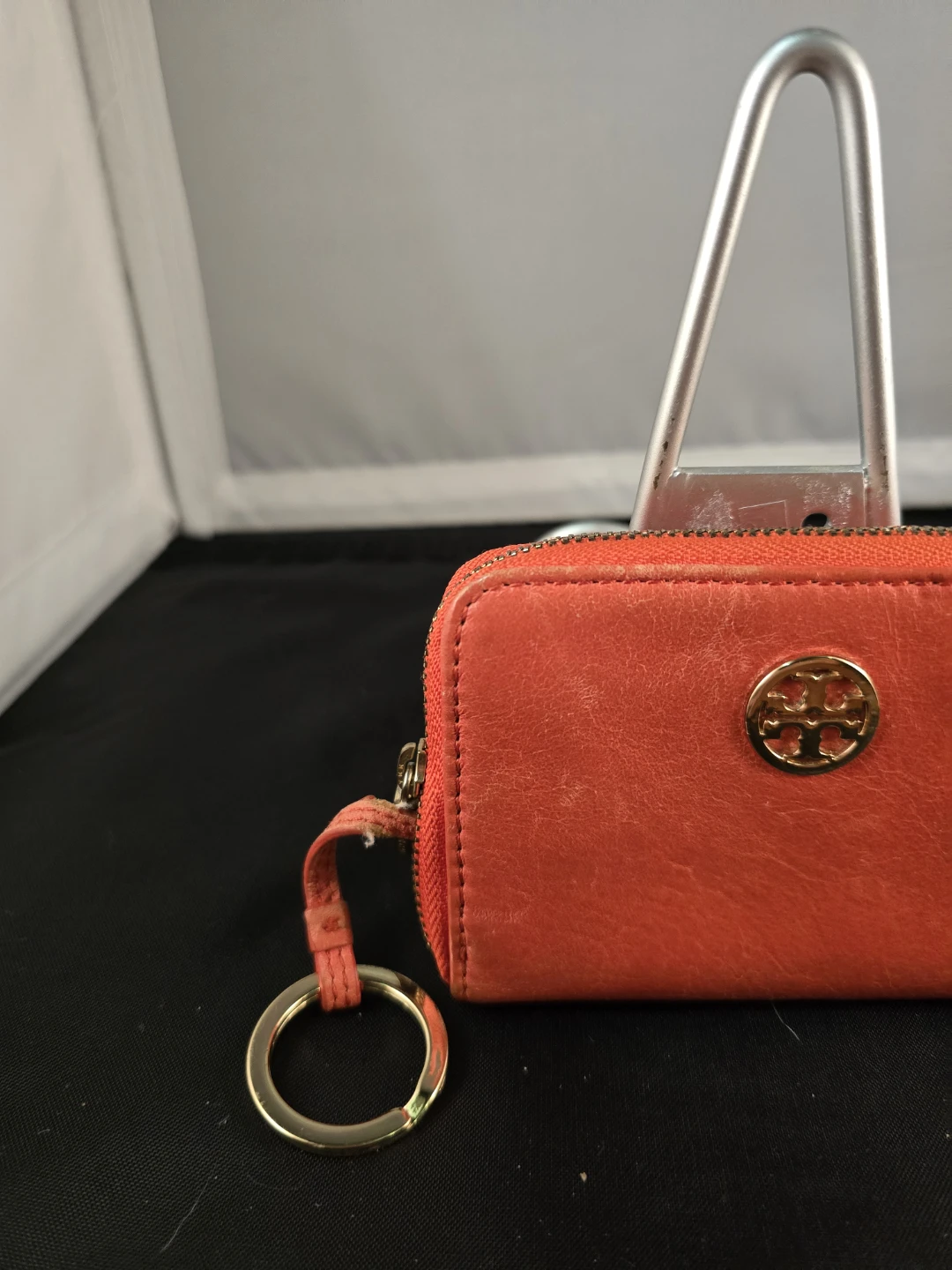 Tory Burch Orange Leather Coin Pouch Wristlet - photo 2