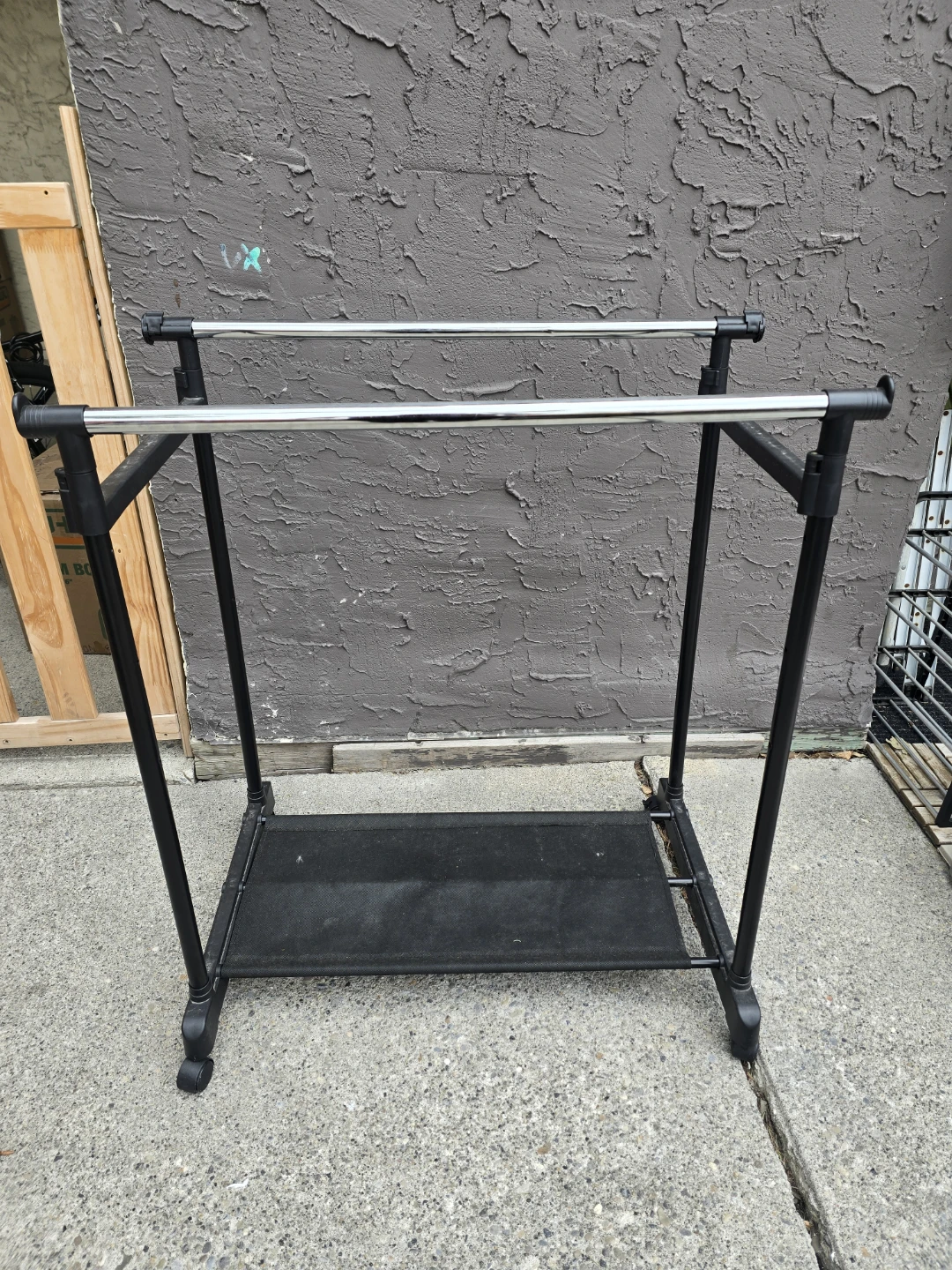 type A Prime Adjustable Double Rail Freestanding Clothing Rack - photo 4