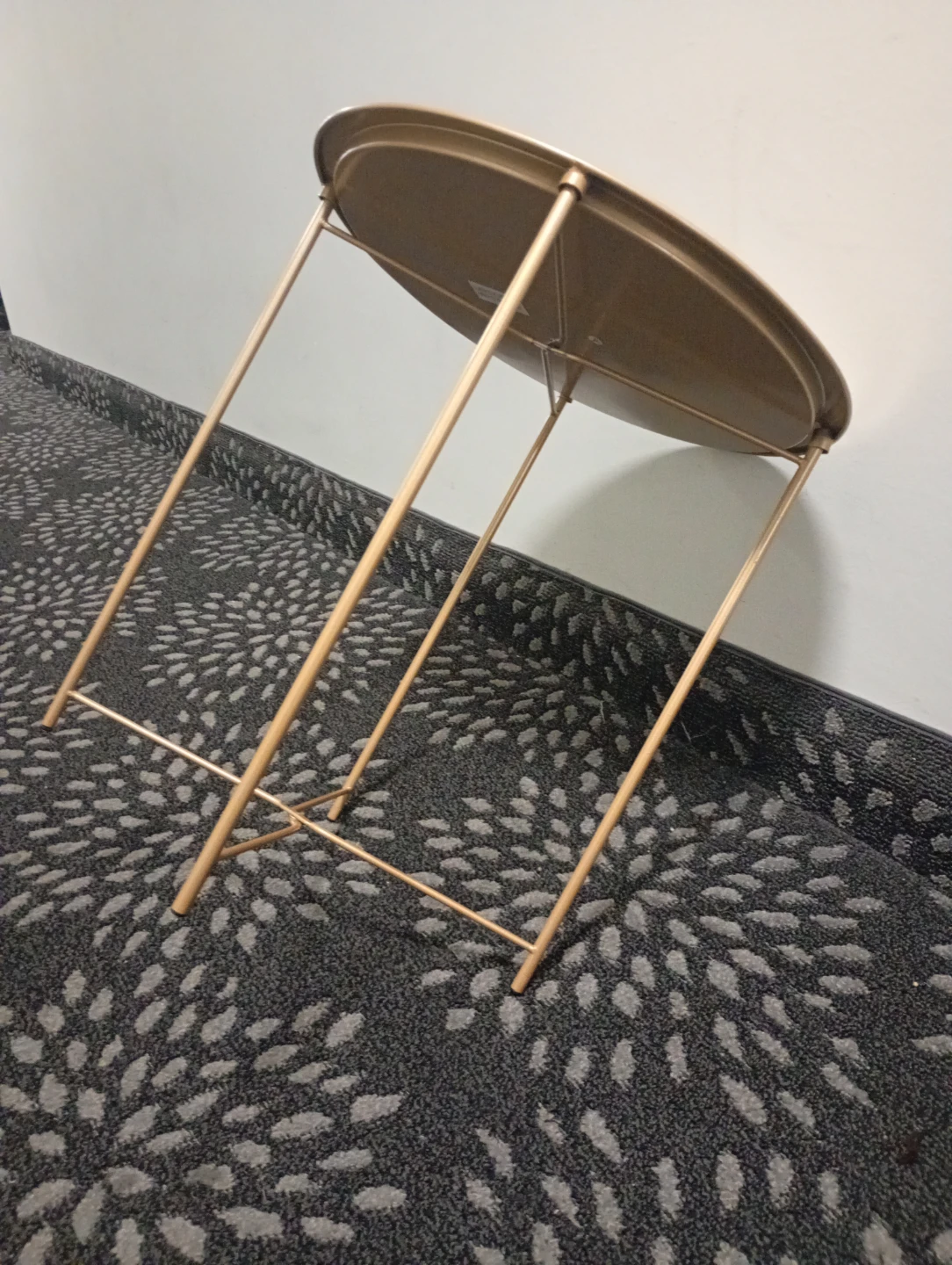 Gold Circle Accent Side Table - photo 4