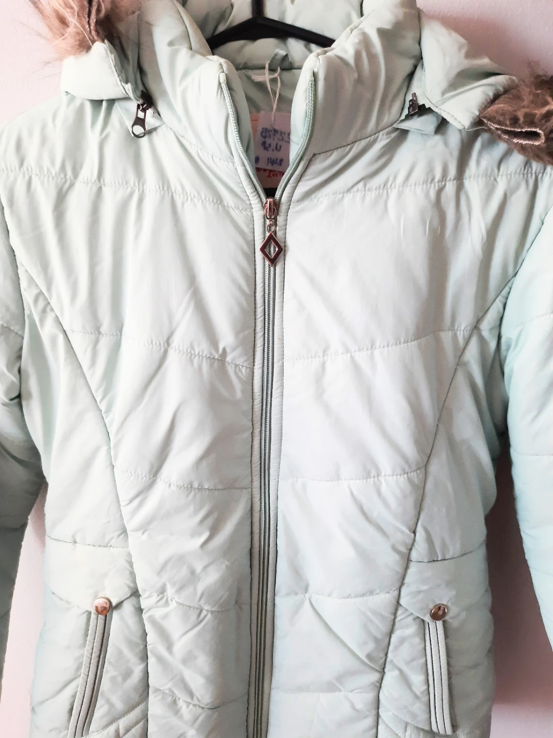 Puffer Jacket with Faux Fur Hood