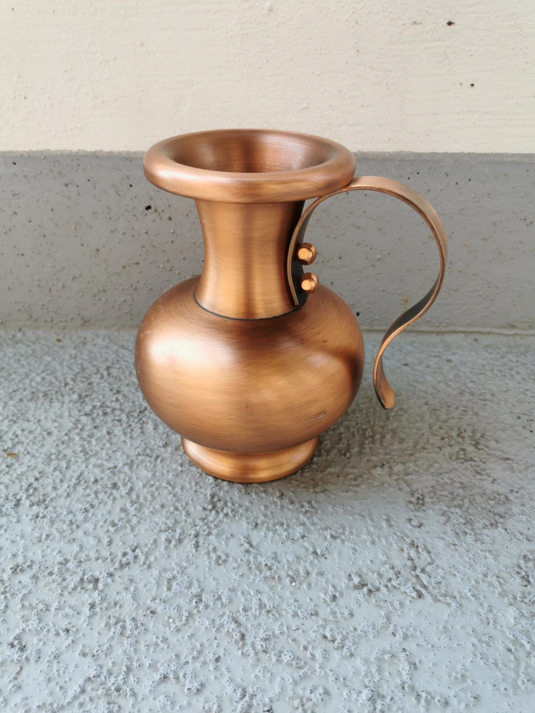 Vintage German Solid Copper Pitcher Vase | Massiv Kupfer MCM