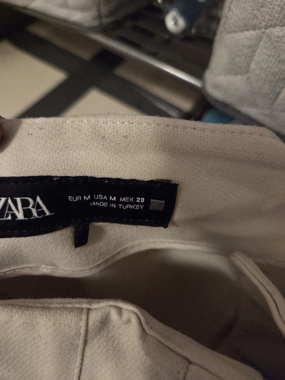 ZARA Beige High-Waisted Trousers Size M - photo 3