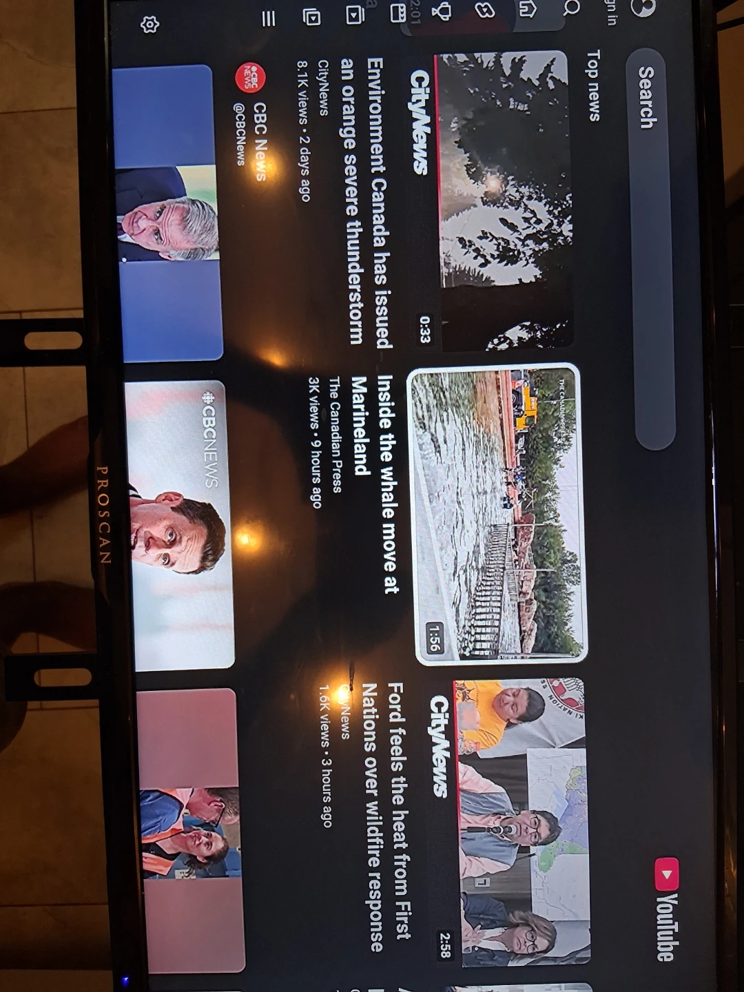 Proscan Television ( No stand only a wall mount)