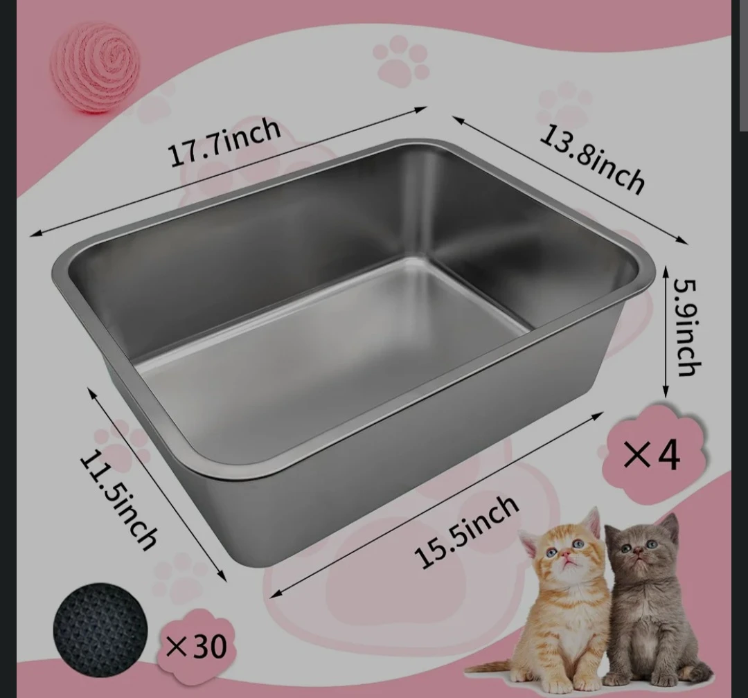Stainless Steel Litter Box brand new - photo 4