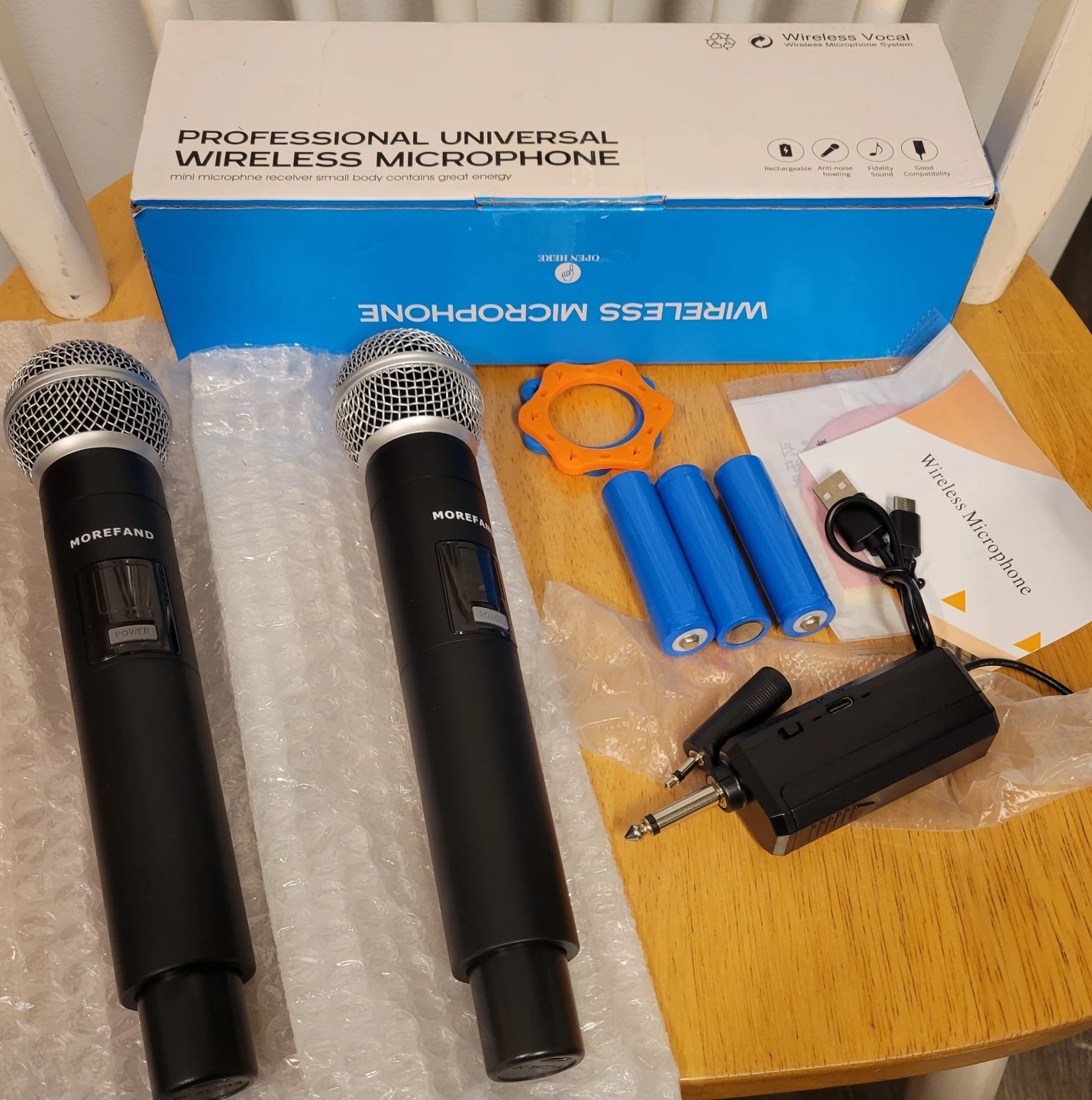 Wireless Handheld Mic Microphone Set Karaoke Office Church NEW