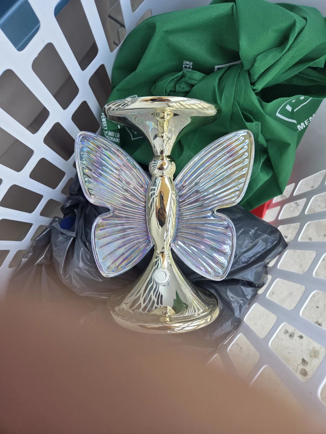 Gold Butterfly Candlestick Holder - photo 3